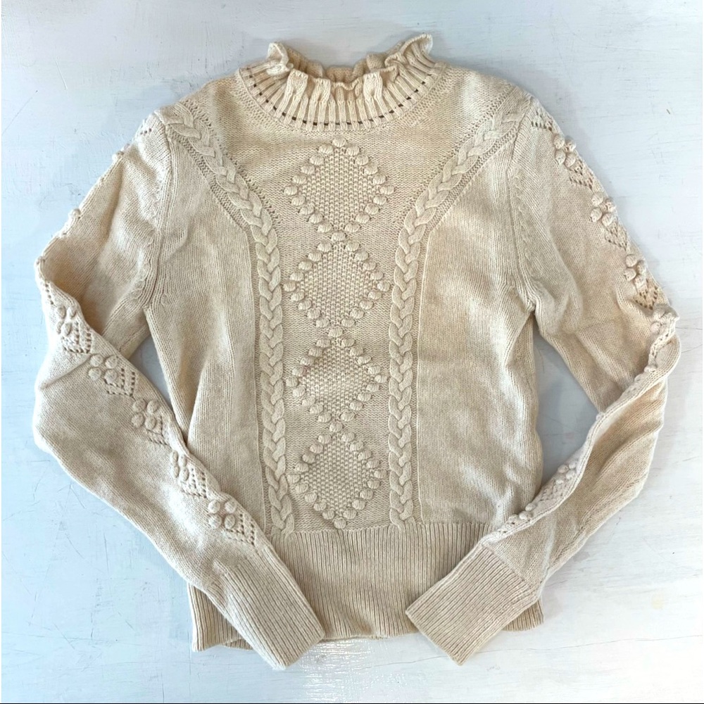 & OTHER STORIES Frilly Turtleneck Sweater